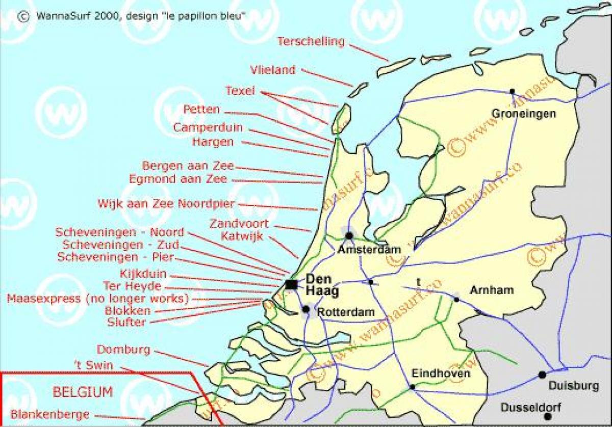 Туристическая карта нидерланды