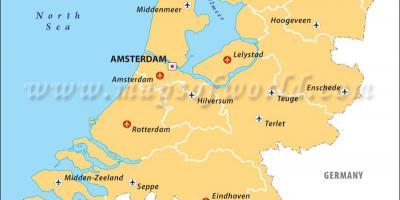Аэропорты в Нидерландах карте
